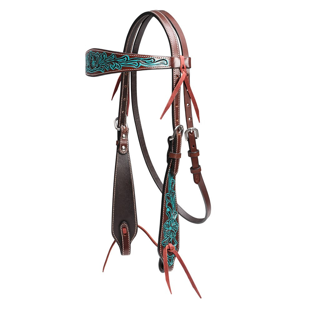 Turquoise Flower Headstall