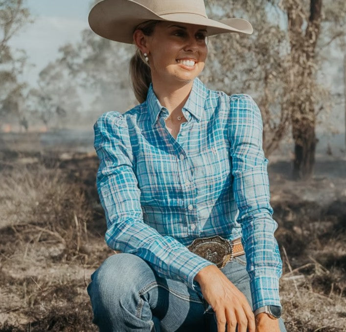 Bluebell Womens Long Sleeve Linen Shirt