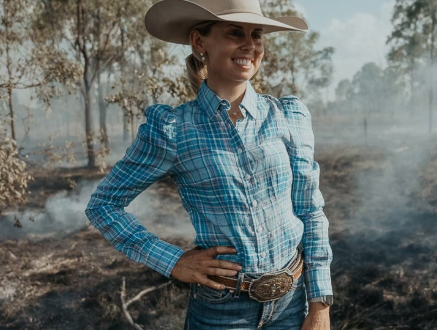 Bluebell Womens Long Sleeve Linen Shirt