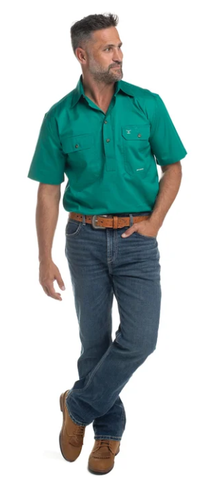 Just County Mens Adam Short Sleeve Workshirt