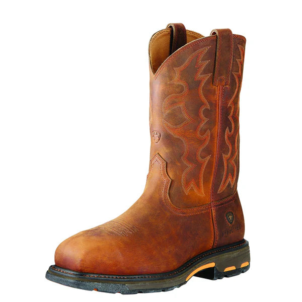 ARIAT MNS WORKHOG WST STEELTOE TOAST PREMIUM