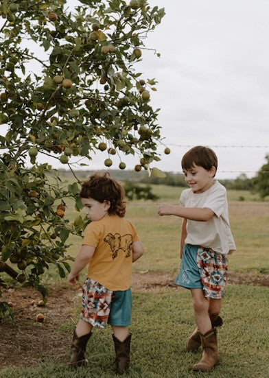 Aztec Teal - Kids Shorts
