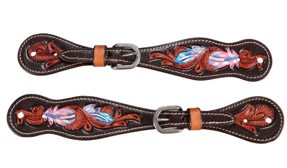 Pink Apache Spur Straps