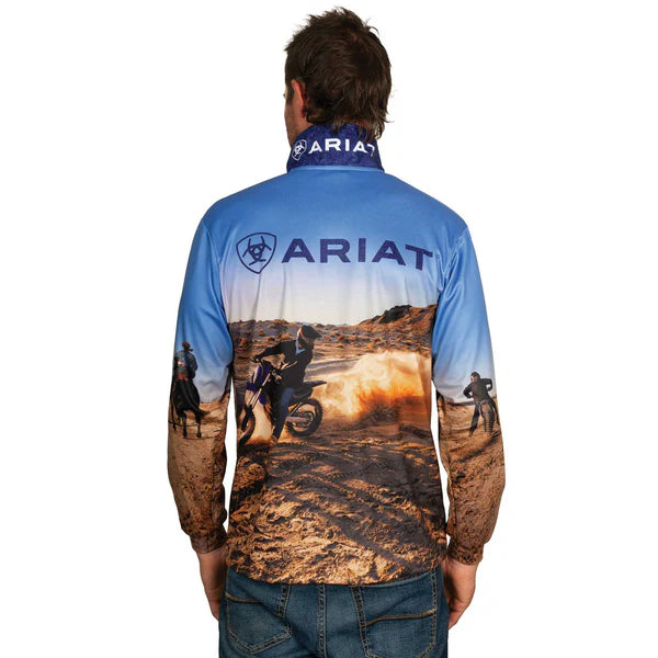 ARIAT UNI FISHING SHIRT LETS RIDE