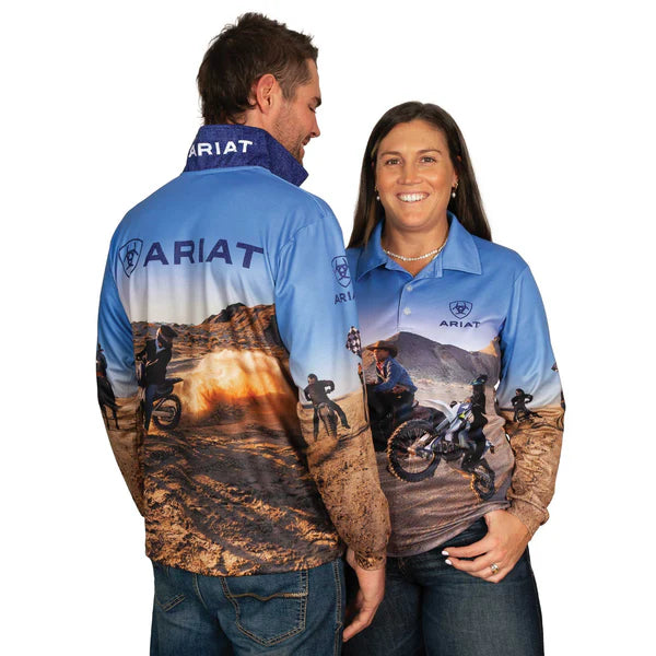 ARIAT UNI FISHING SHIRT LETS RIDE