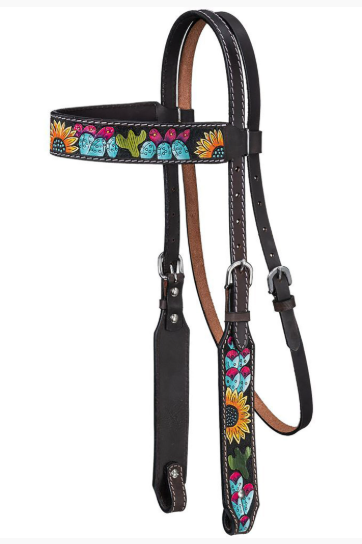 Headstall Brow Sunflower/Cactus