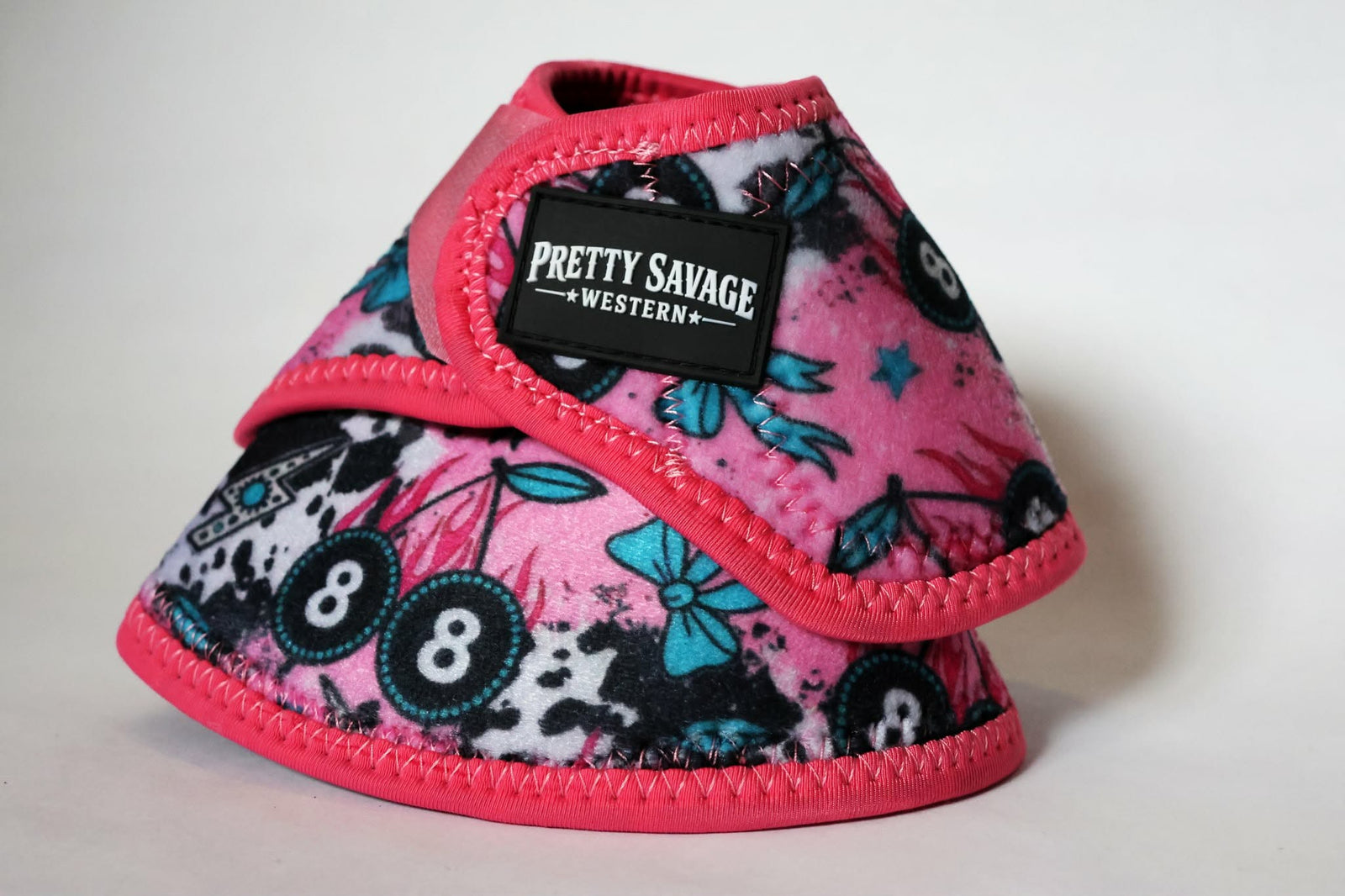 Pink 8 Ball Bell Boots