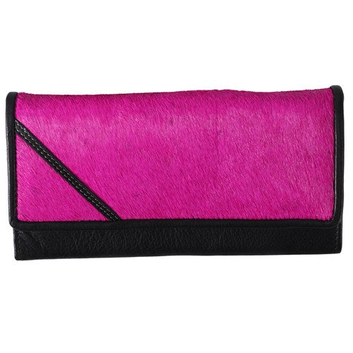 Fort Worth Beaded Cowhide Leather Purse