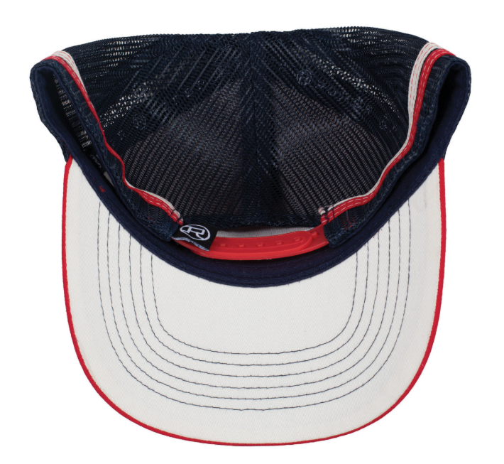 Roper Trucker Cap Patch Navy/Red