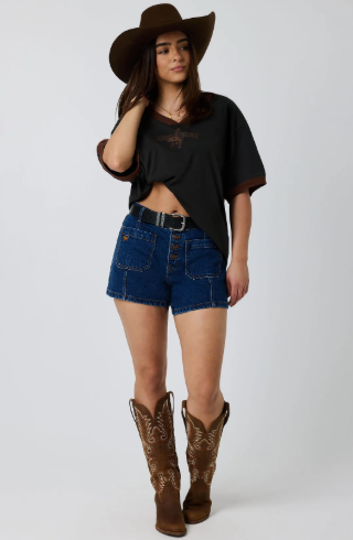 Mollie Womens High Rise Sailor Short