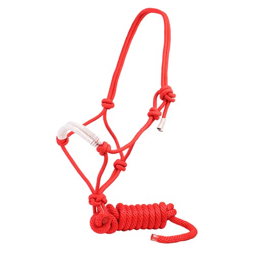 Knotted Rope Halter w/Lead