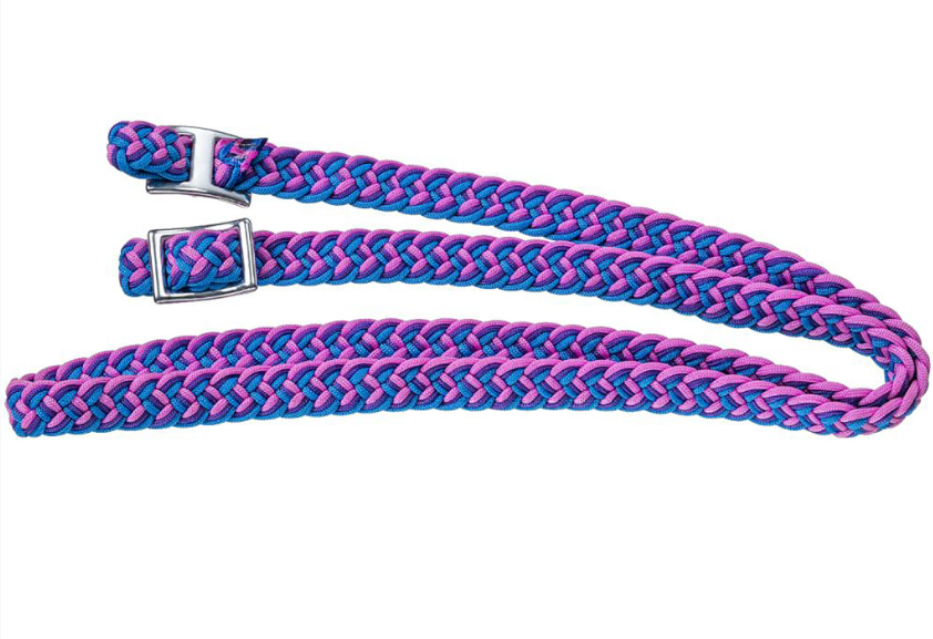 Rein Contest 3/4" Purp/Turq/Pink