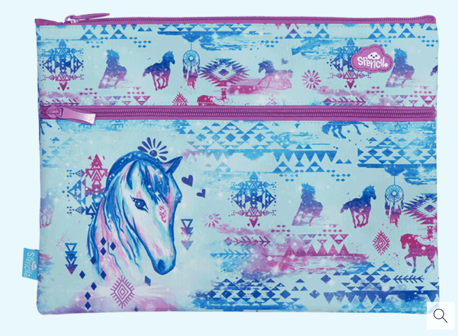 A4 Twin Zip Pencil Case