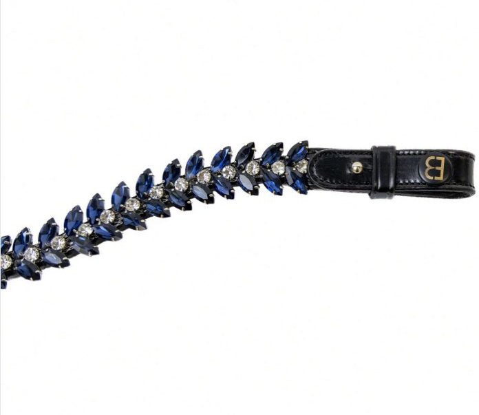 Belle Equestrian Genevieve Bleu Browband