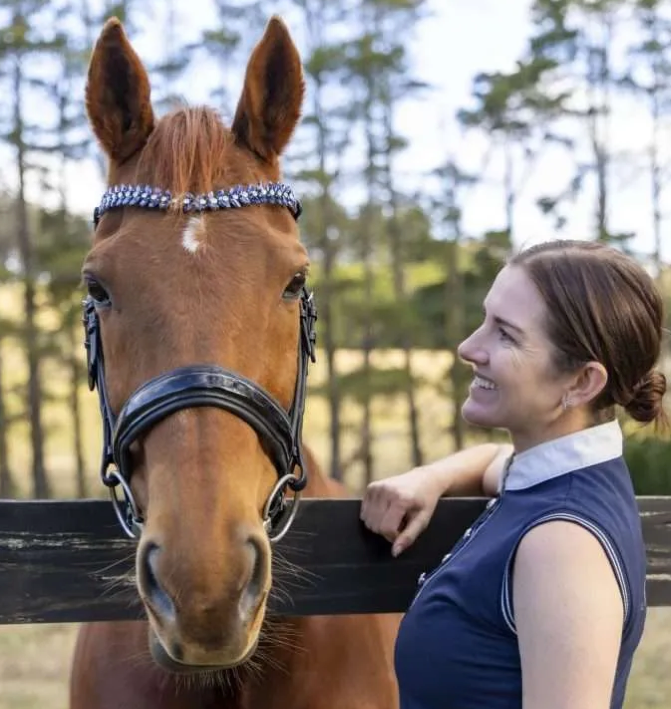 Belle Equestrian Genevieve Bleu Browband