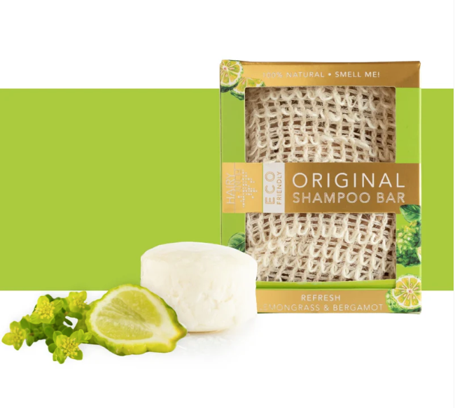 Hairy Pony - Eco-Friendly Shampoo Bar Original - Refresh - Lemongrass and Bergamot