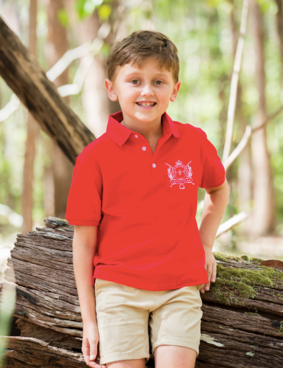 HH Boys Red Polo