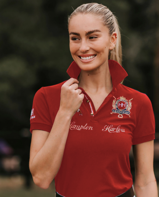 HH Ladies Red Summer Polo