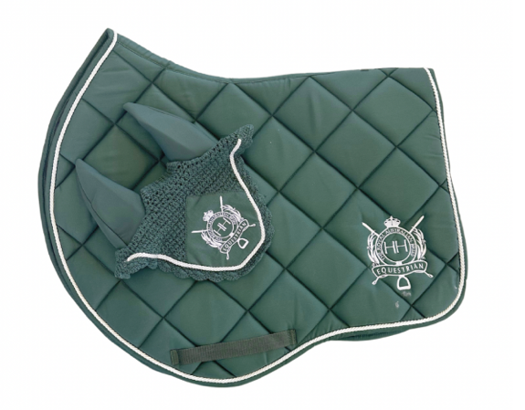HH Hunter Green SaddlePad Jump Cut