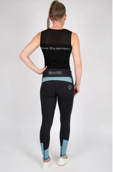 BARE Performance Riding Tights - Neon Blue