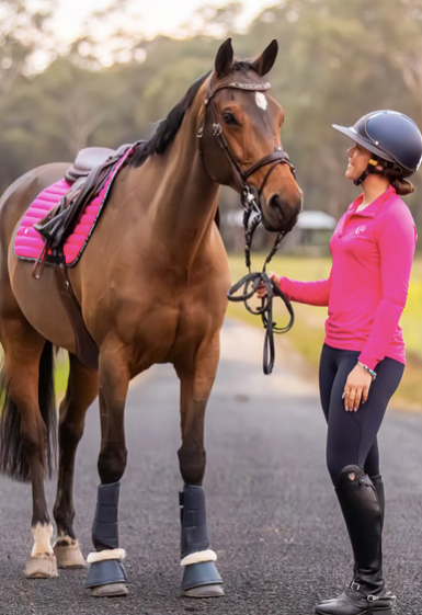 BARE Technical Riding Shirt - Hot Pink