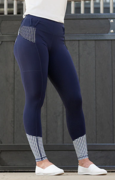 BARE Performance Riding Tights - Houndstooth