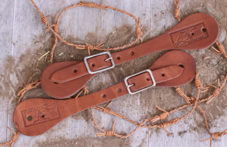 Simple Leather Spur Straps