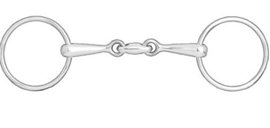 DOUBLE JOINTED L/RING SNAFFLE