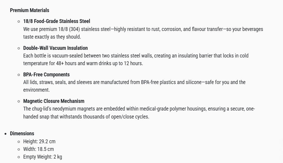 Insulated Water Bottle