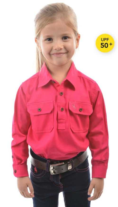 KIDS HEAVY DRILL LS SHIRT