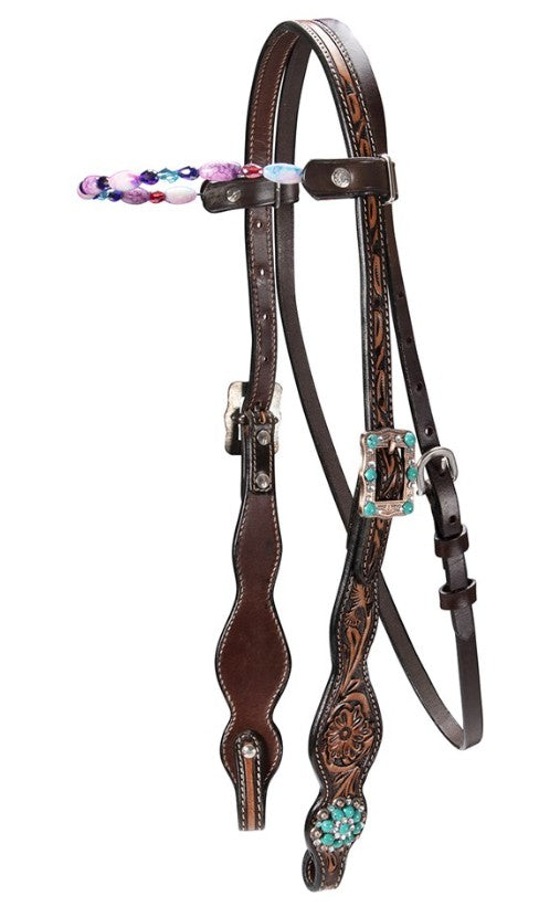 Stones Headstall Turquoise