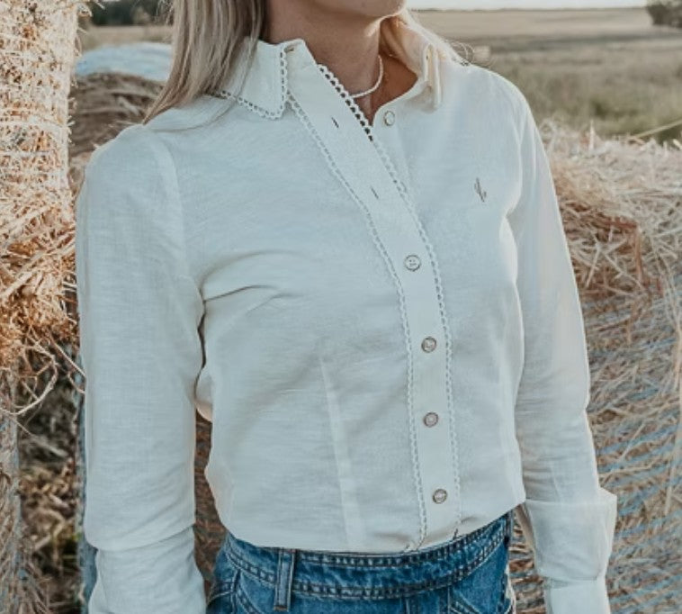 Off White with Gold Detail