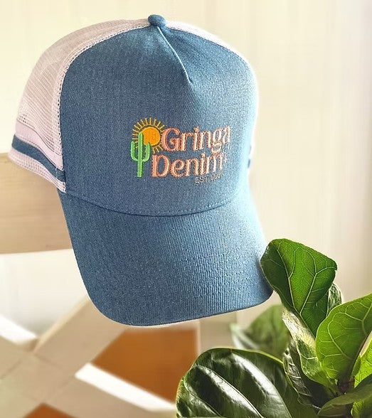Blue Denim Trucker Cap