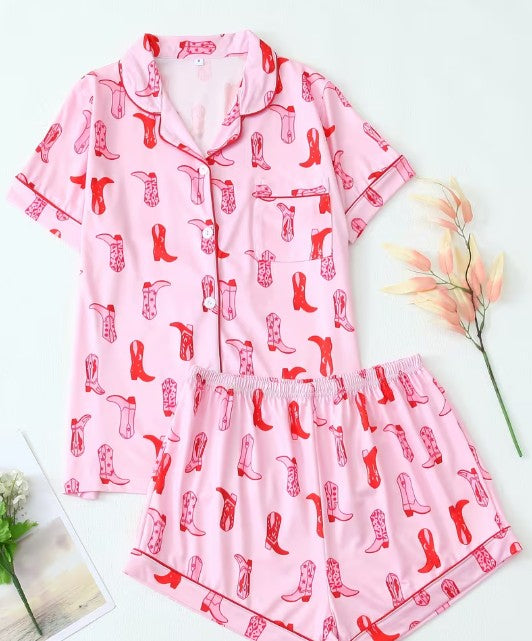 Womens Cowboy Boot PJ Pnk