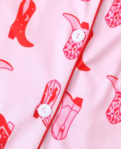 Womens Cowboy Boot PJ Pnk