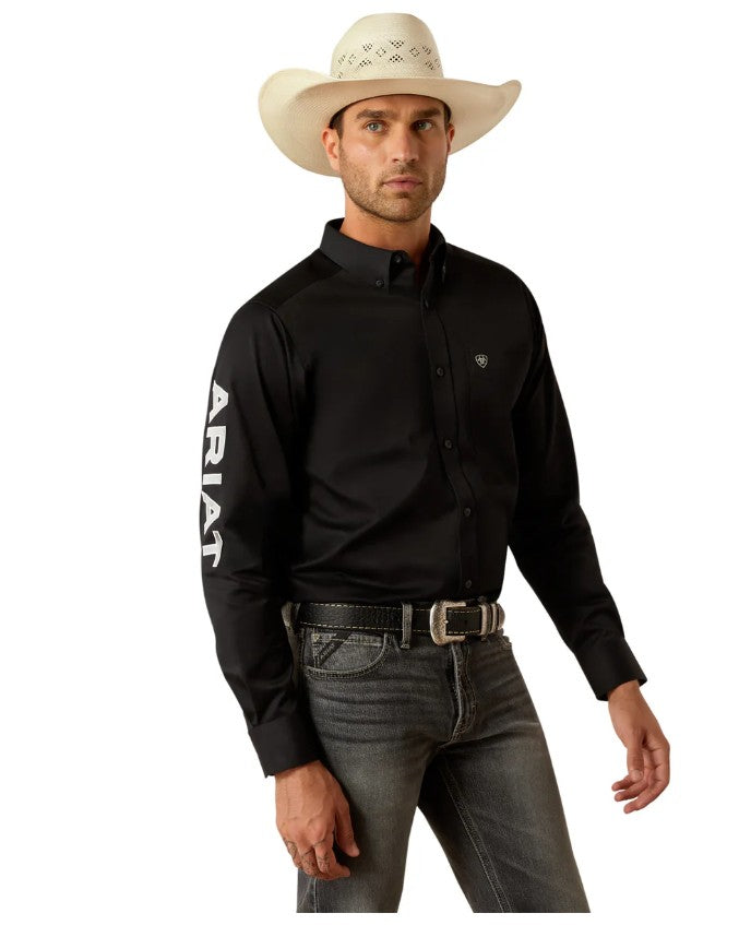 ARIAT MNS TEAM LOGO TWILL SHIRT