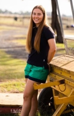 Mary G - Old School Panel Short Kelly