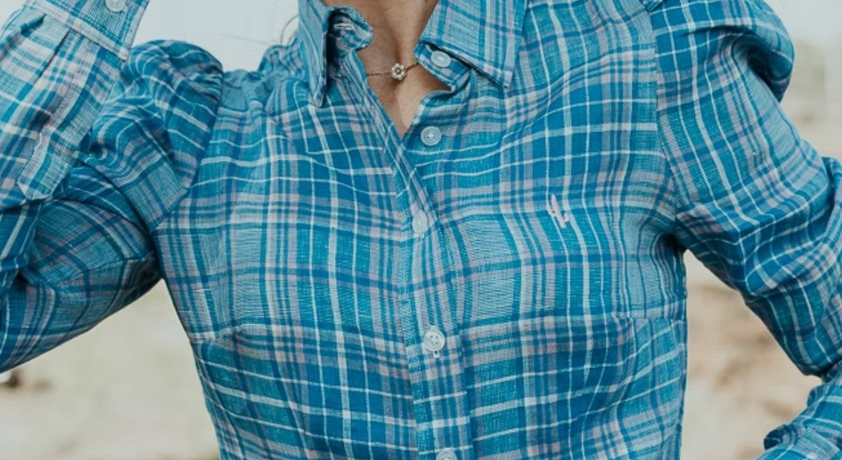 Bluebell Womens Long Sleeve Linen Shirt