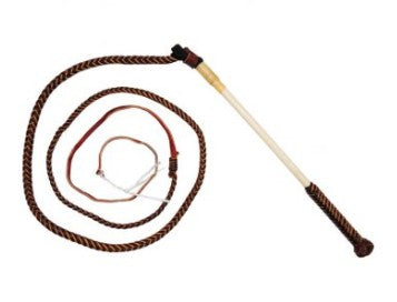 STK WHIP 7ft x 6 plait REDHIDE