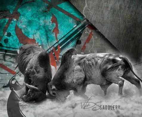 Gear Bag Bull Fighting Print