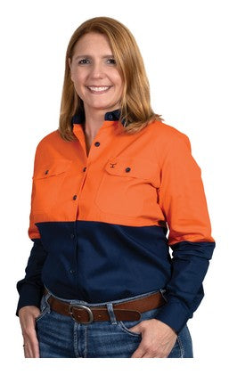 JC WMS BROOKE WORKSHIRT HI-VIS