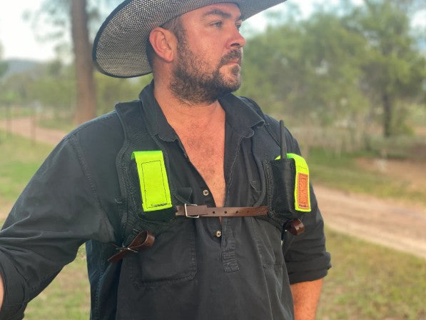 Double UHF Holder - Chest Mount