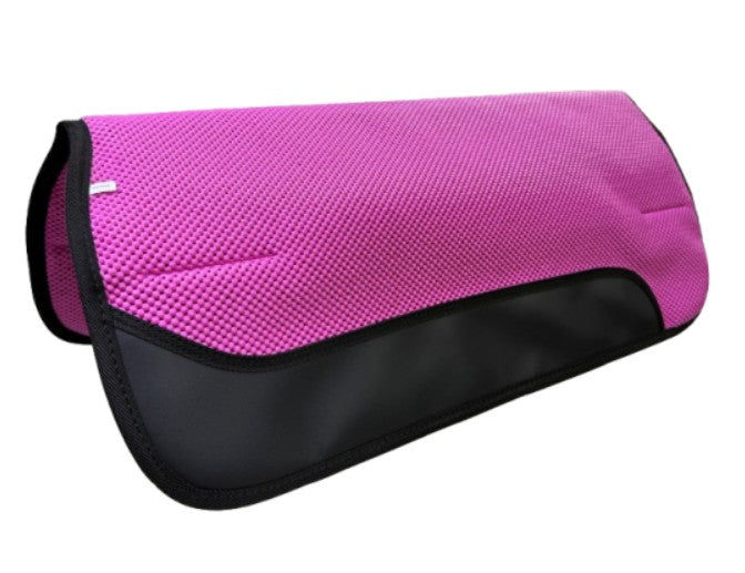 WESTERN SADDLE PAD PERFORATED MAGENTA