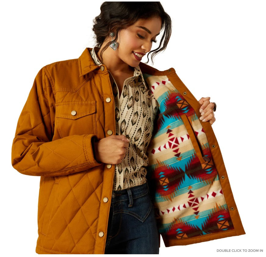 ARIAT WMS GRIZZLY QUILTED BARN JACKET