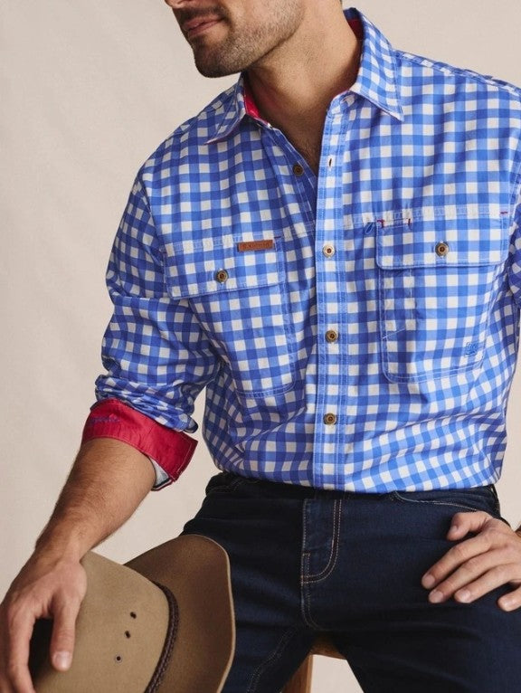 Armstrong Full Placket Work Shirt - Long Sleve