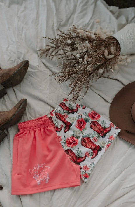 Rose Cowgirl Shorts