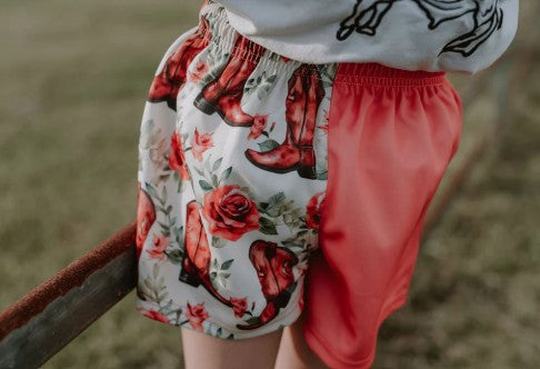 Rose Cowgirl Shorts