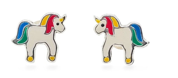 Studs Enamal Unicorns
