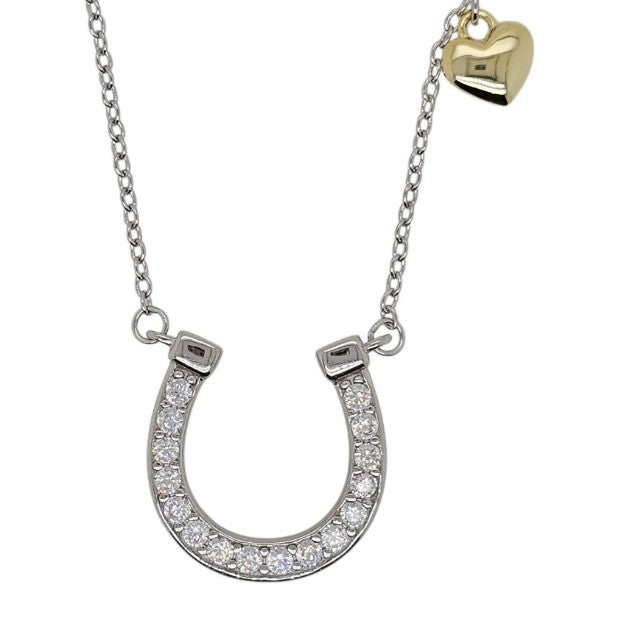 Necklace CZ Horse Shoe
