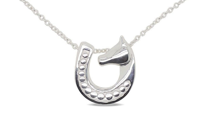 PENDANT S/S CRYSTALS HORSE